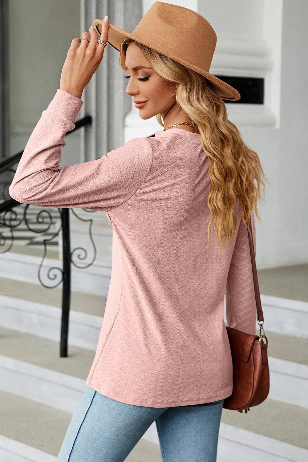 Notched Long Sleeve T-shirt (15)