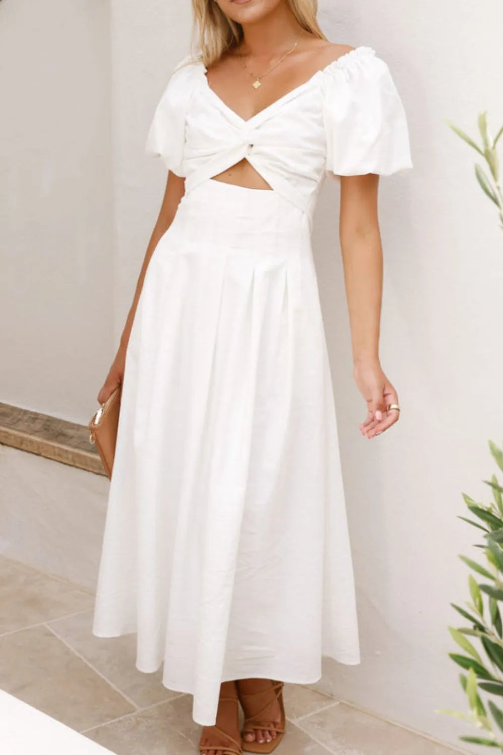 Sweetheart Neck Puff Sleeve Dress (12)