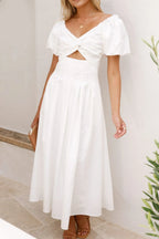 Sweetheart Neck Puff Sleeve Dress (12)