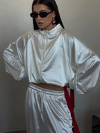 Zip Up Raglan Sleeve Jacket Pants Set (22)
