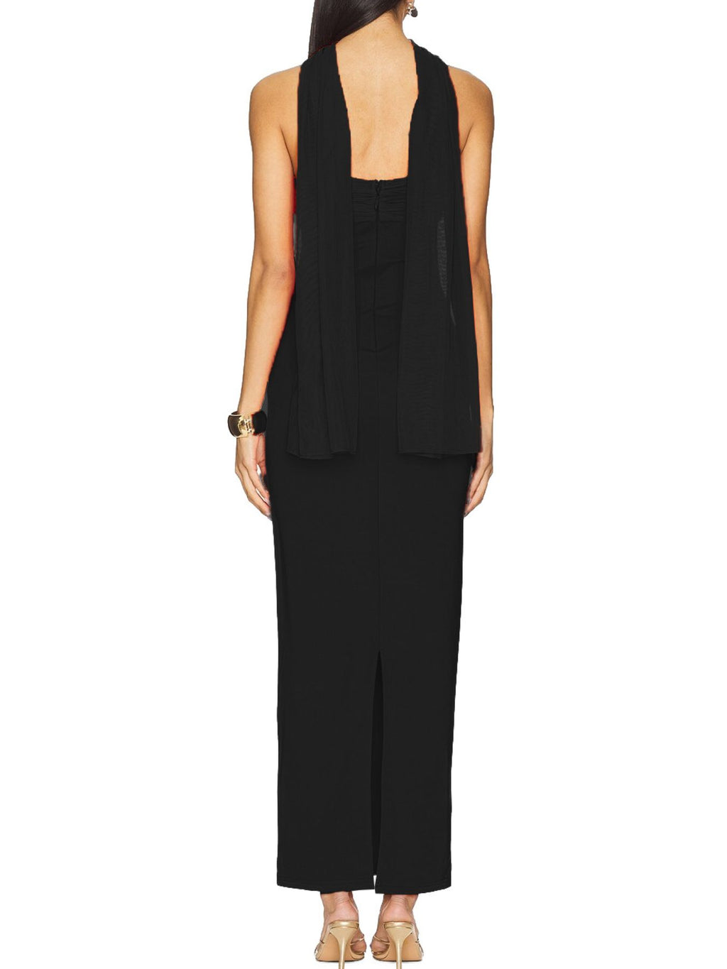 Ruched Tube Maxi Dress (7)