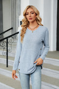 Round Neck Long Sleeve T-shirt (7)