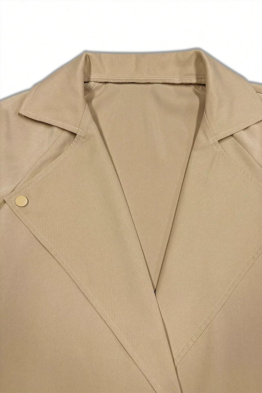 Wide Lapels Belt Trench Coat (3)