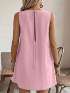 Frill Sleeveless Round Neck Dress (17)