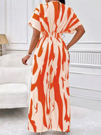 Abstract Print Wide-leg Jumpsuit (16)