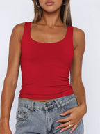 Square Neck Wide Strap Tank (2)