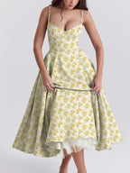 Sweetheart Neck A-line Midi Dress (21)