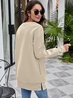 Don't Stop Graphic Drop Shoulder Sweatshirt (18)