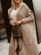 Full Size Hooded Knit Open Front Cardigan Plus (2)
