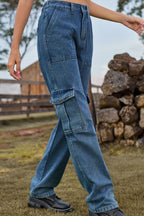 Loose Fit Long Jeans Pockets (3)