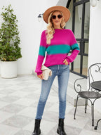 Contrast Round Neck Sweater (5)
