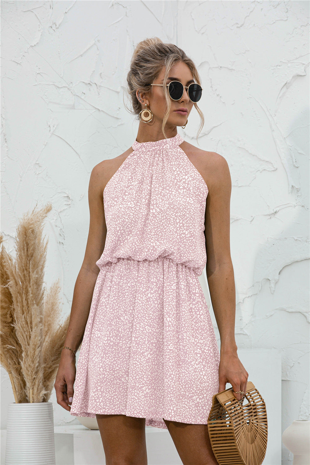 Floral Tied Sleeveless Mini Dress (18)