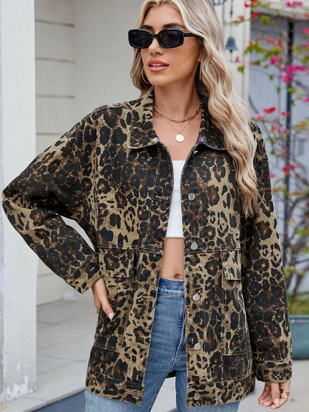 Button Up Long Sleeve Denim Jacket (12)