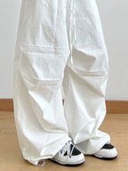 Wide Leg Casual Drawstring Pants (13)