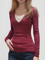 Long Sleeve T-shirt Lace Detail (2)