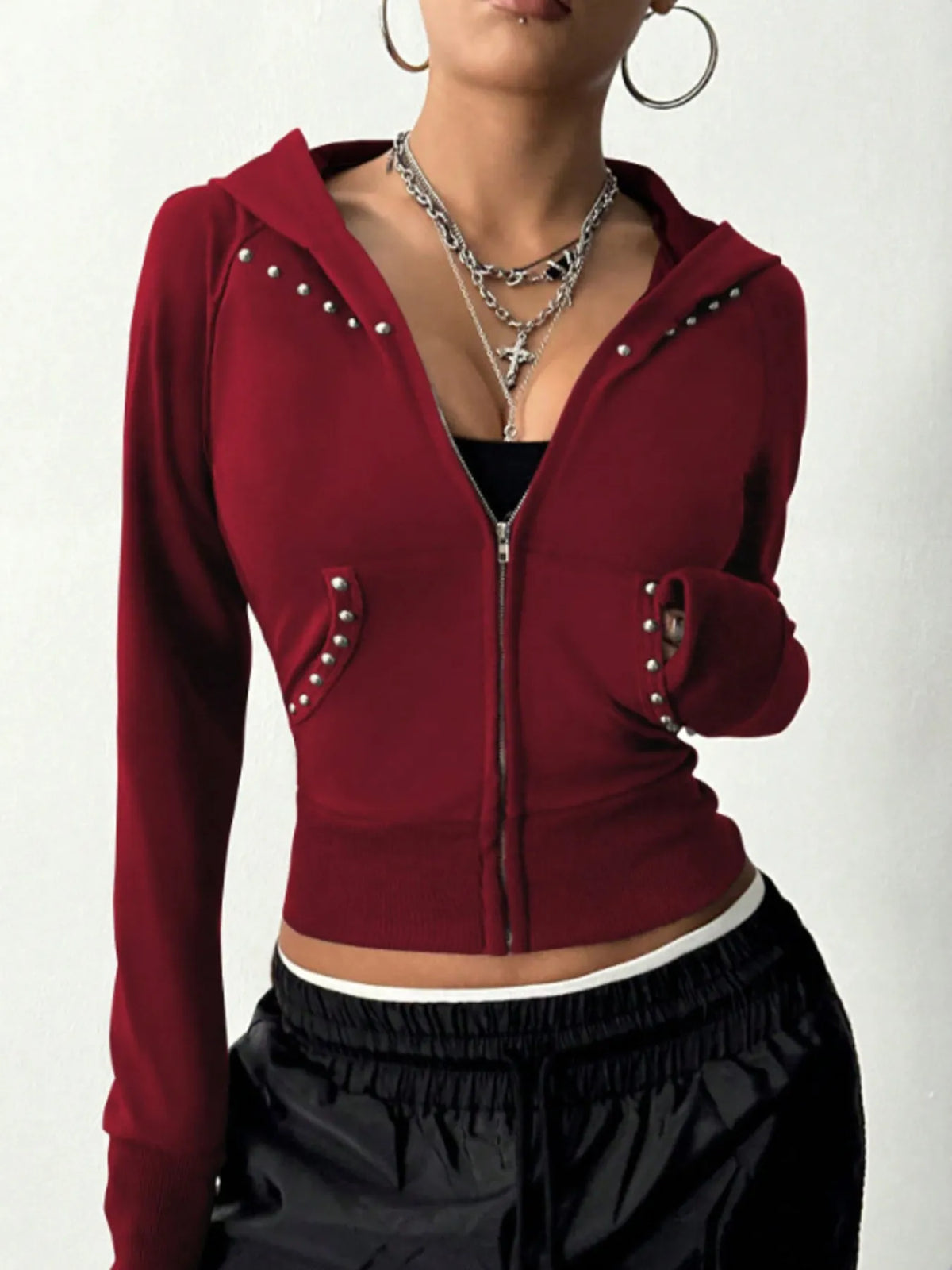 Zip-up Long Sleeve Hoodie (19)