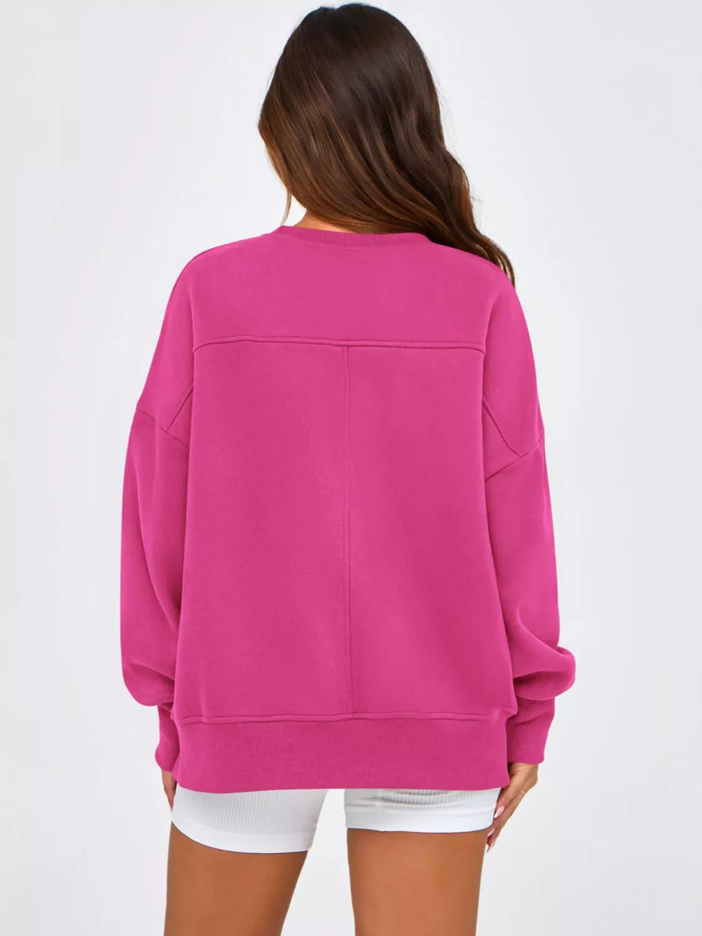 Casual Loose Side Slit Sweatshirt (19)