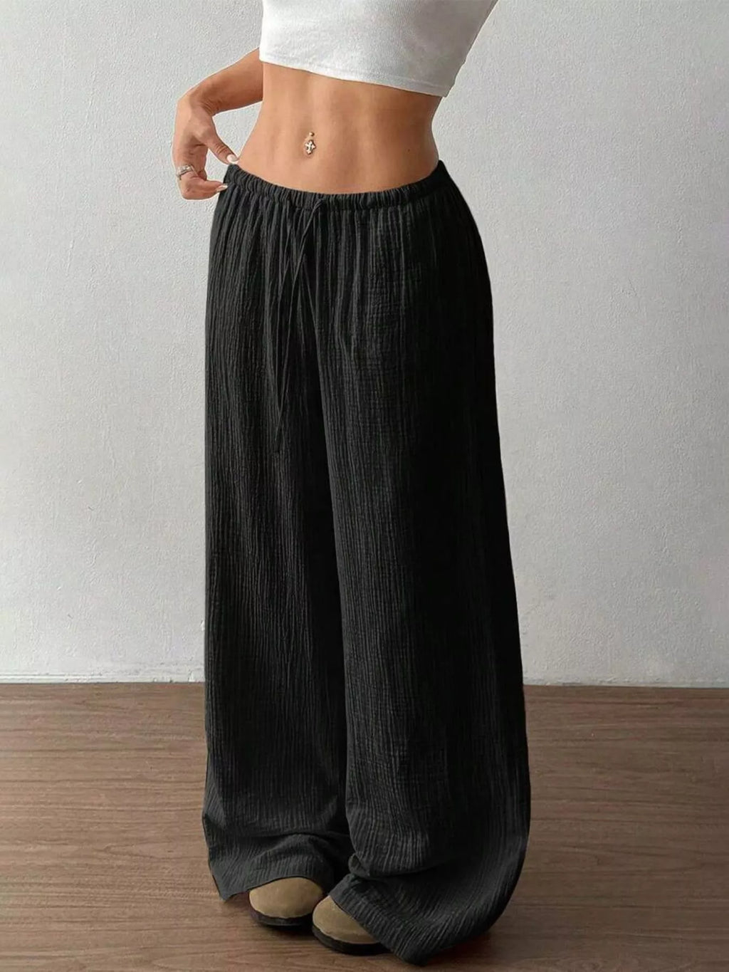 Wide-leg Drawstring Pants (21)