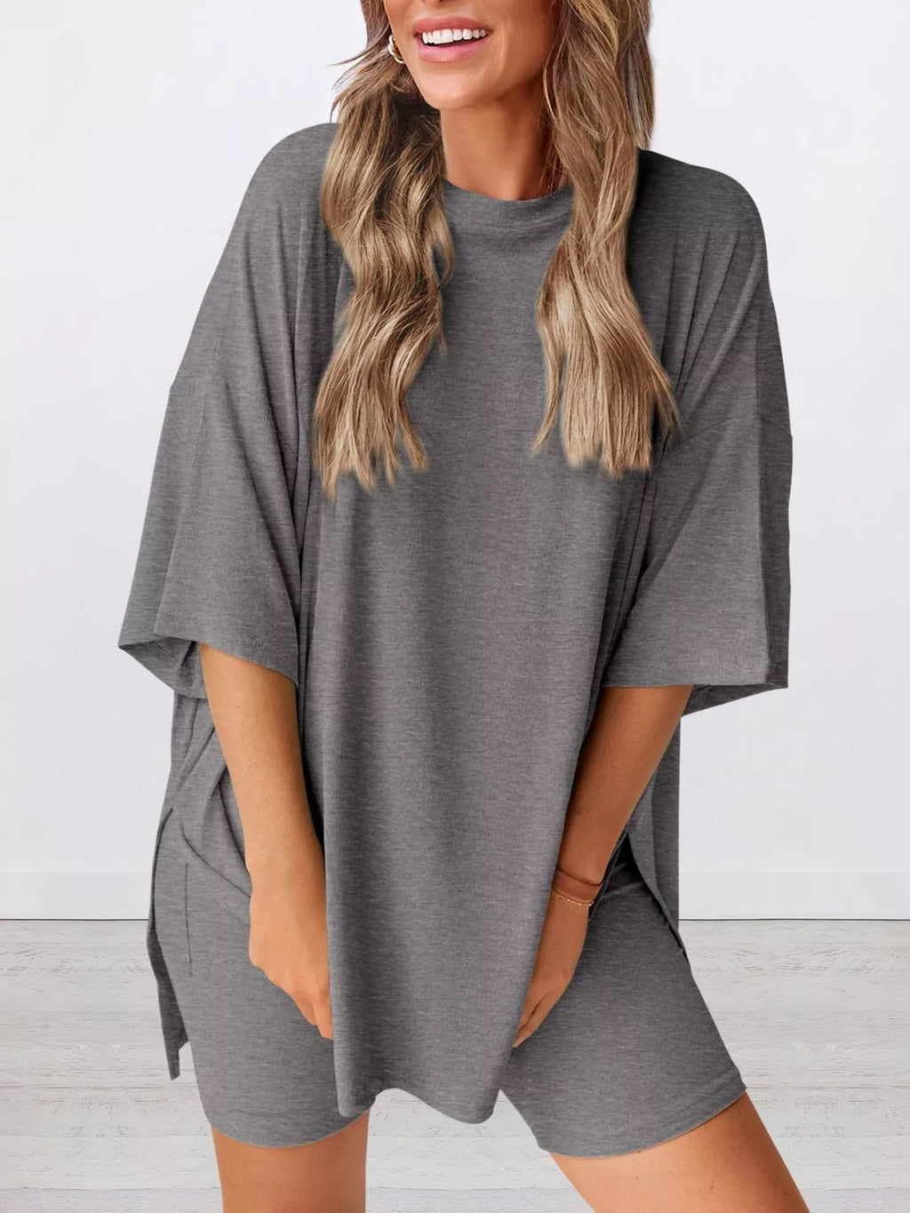 Full Round Neck Two-piece Set (8)