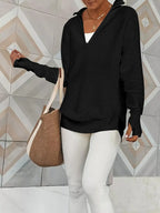 Half Zip Long Sleeve Knit Top (17)