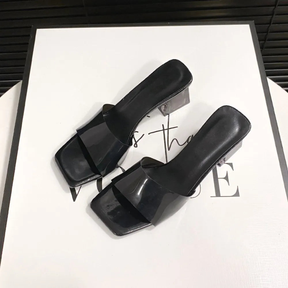 Open Toe Block Heel Sandals (2)