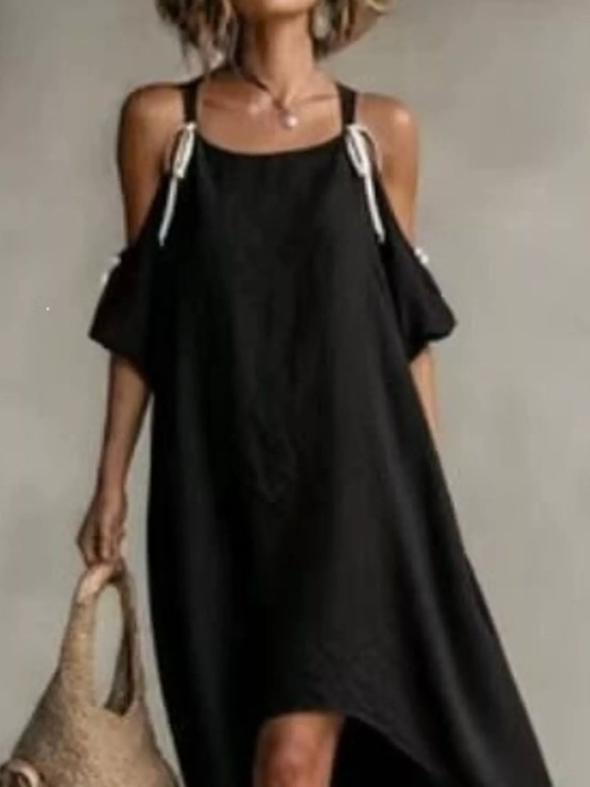 High-low Cold Shoulder Maxi Dress (6)