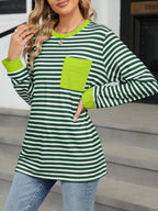 Striped Long Sleeve T-shirt (8)
