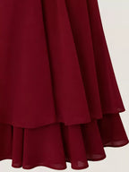 Halter Neck Chiffon Mini Dress (25)