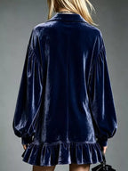 Full Size Velvet Ruffled Hem Long Sleeve Dress Plus (17)