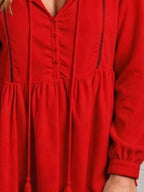 Tassel Drawstring Long Sleeve Peplum Top (12)
