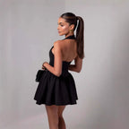Ruffled Mini Sling Dress Stitching photo 5