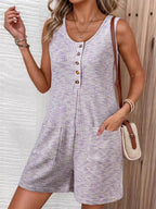 Sleeveless Button Detail Romper (16)
