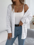Open-front Crochet Knit Cardigan (5)