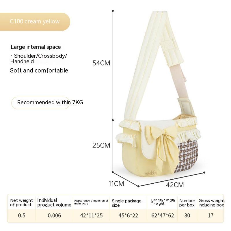 Outdoor Breathable Simple Crossbody Cat Bag variant CJYD180673601AZ