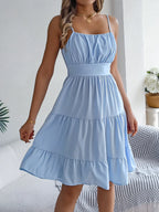 Smocked Back Tiered Cami Dress (10)