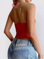 Lace Trim Halter Neck Cami (12)