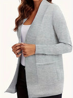 Open Front Long Sleeve Sweater Cardigan (24)