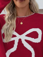 Bow Round Neck Sweater (11)