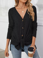 Ribbed Button-up Cardigan (16)