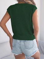 Cable Knit Cap Sleeve Sweater (9)