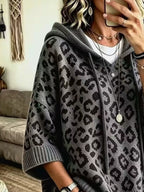 Leopard Print Hooded Knit Sweater (10)
