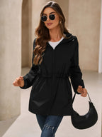 Outdoor Waterproof Long Sleeve Hooded Windbreaker (29)