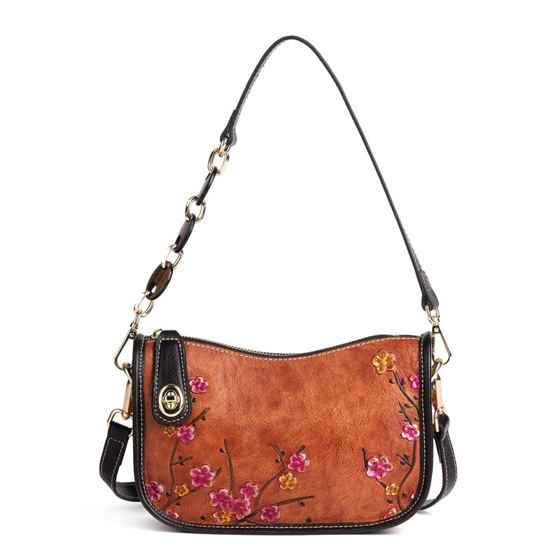 Retro First-layer Cowhide Simple Shoulder Bag variant CJNS280970702BY