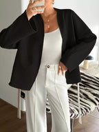 Surplice Dropped Shoulder Tie Belt Outerwear (9)
