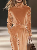 Velvet Long Sleeve Wide-leg Set (14)