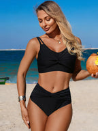Twist Front High Waisted Swim Set (8)