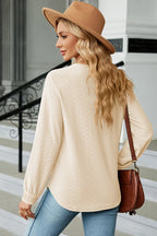 V-neck Long Sleeve T-shirt (18)