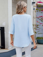 Round Neck Half Sleeve Blouse (4)