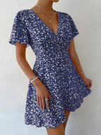 Floral Flutter Sleeve Wrap Mini Dress (17)