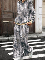 Printed Long Sleeve Hoodie Pants Set (3)